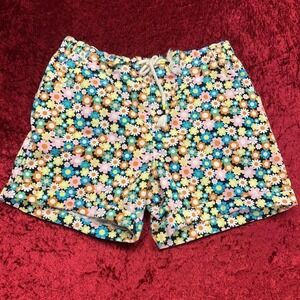Blue and Pink Floral Shorts